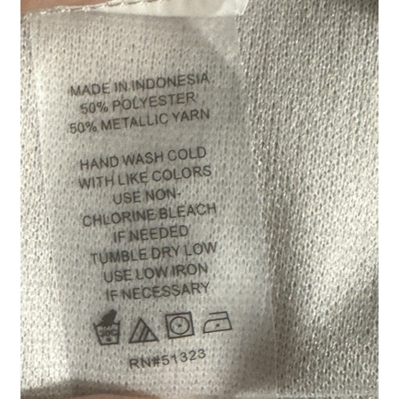 Vince Camuto Womens M Trousers Metallic Holiday New Years Maximalist Statement - Picture 4 of 11